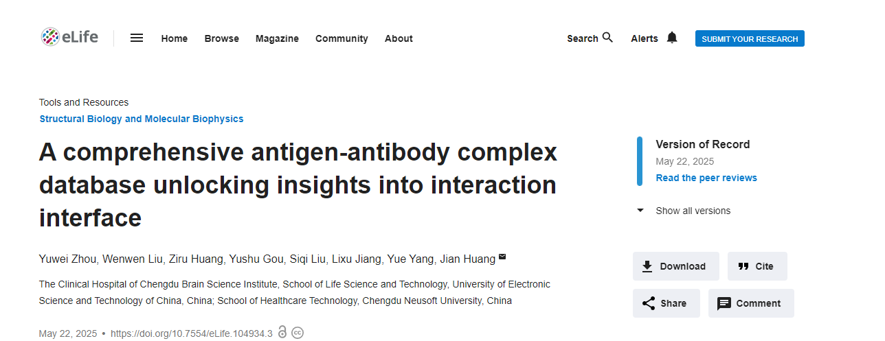 A comprehensive antigen-antibody complex database unlocking insights into interaction interface