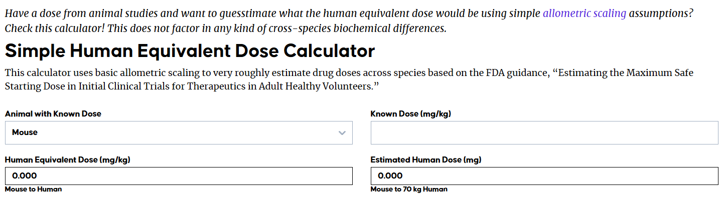 A simple practice guide for dose conversion between animals and human