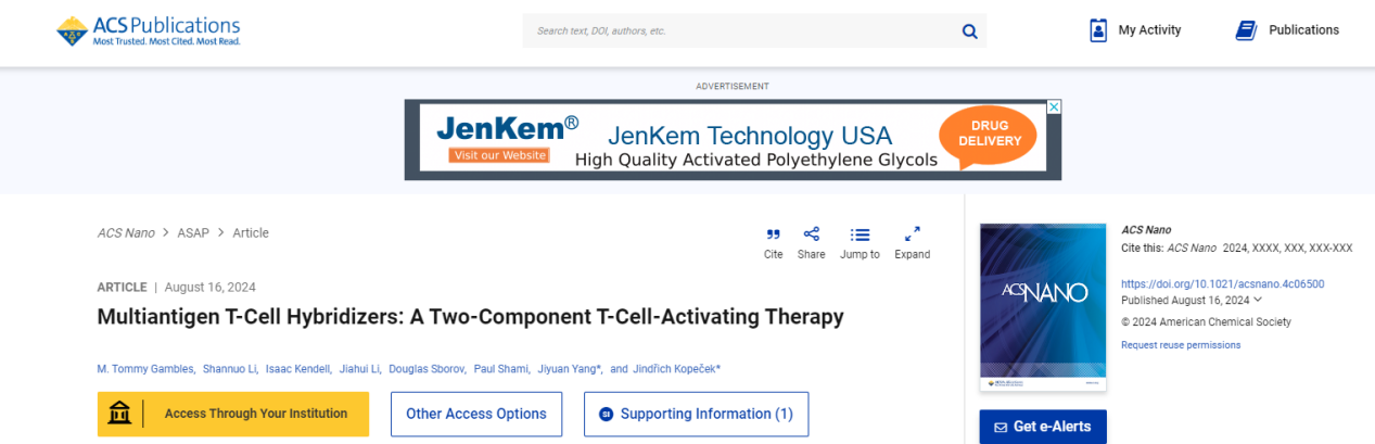 A two-component T-cell activation therapy MATCH