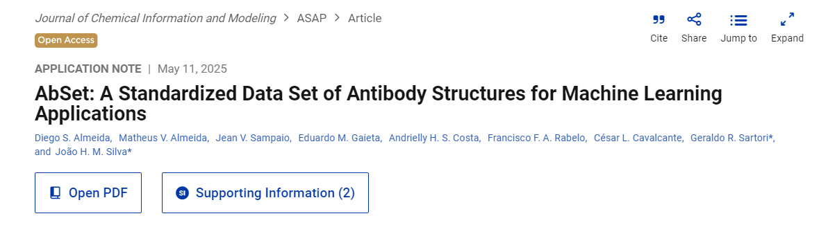 AbSet: A Standardized Data Set of Antibody Structures for Machine Learning Applications