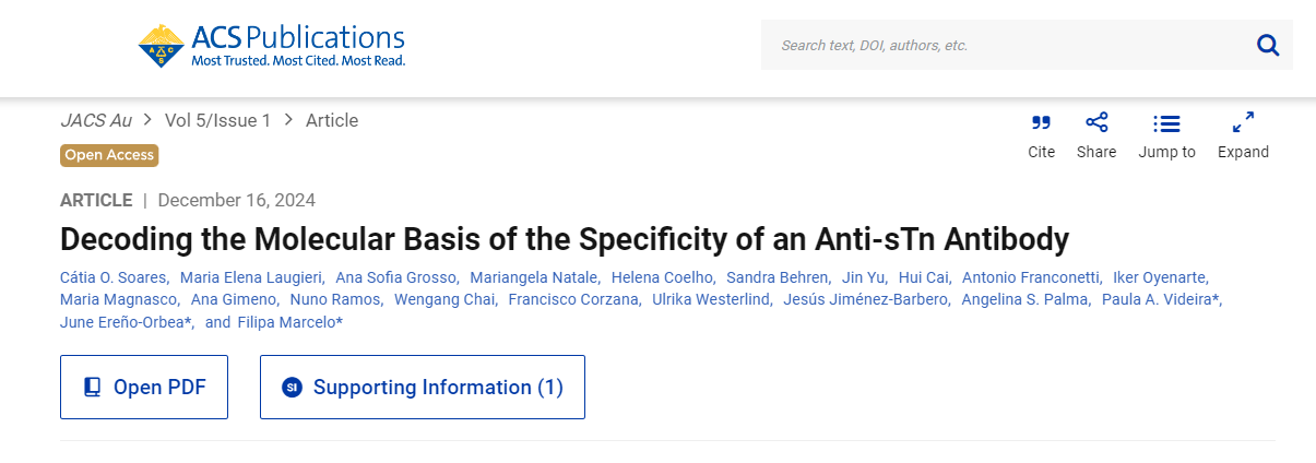 Decoding the Molecular Basis of the Specificity of an Anti-sTn Antibody
