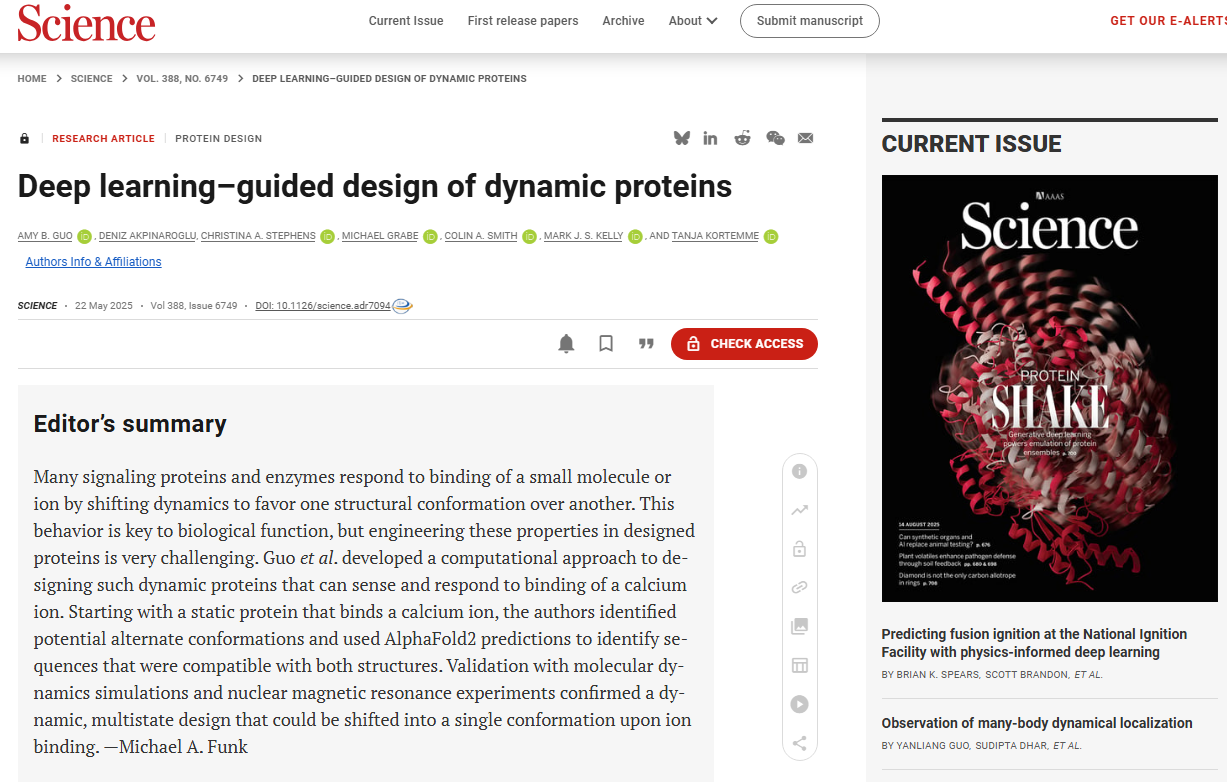 Deep learning guided design of dynamic proteins