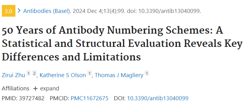 Key differences and limitations of antibody numbering schemes
