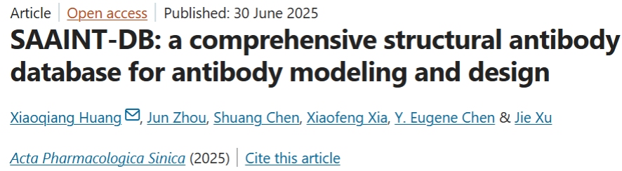 SAAINT-DB a comprehensive structural antibody database for antibody modeling and design