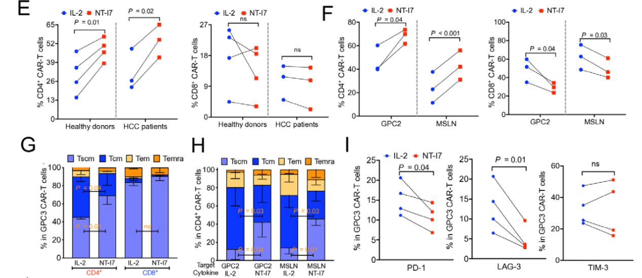 rhIL-7-hyFc improves the efficacy of CAR-T cells in the treatment of solid tumors